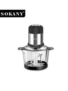 SOKANY-7025A 绞肉机电动切碎馅料和研磨蔬菜馅料，2L 大容量绞肉机 - 美規A型插(110-127V) - 查看 9