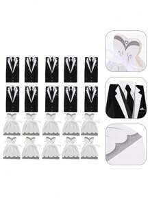50 hộp (25 chiếc váy cưới + 25 chiếc vest) Hộp đựng kẹo Váy cưới cho cô dâu Sôcôla Ruy băng cưới Hộp đựng kẹo di động đựng kẹo Gobstoppers Đồ trang trí cho cặp đôi Phong cách Châu Âu Giấy hộp quà váy cưới Tuxedo Cô dâu và chú rể Túi đựng quà cưới Hộp quà kẹo Sôcôla sáng tạo Đám cưới cổ điển số lượng lớn có ruy băng cho sinh nhật cô dâu - Nhiều màu - Xem 3