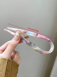 1pc Gradient Color Acetate U Shaped Hairpin, Suitable For Sweet And Elegant Campus Wear, Parties, Dances, And Daily Outings Hair Combs Combs For Hair Side Comb