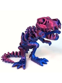 Réplica del esqueleto de Tiranosaurio Rex impreso en 3D - Decoración de dinosaurio impresa en 3D, ideal para escritorio y exhibición de oficina, regalo perfecto para adolescentes y adultos