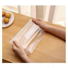 Reusable Plastic Bags With Zipper, Fresh Bags, Kitchen Storage Organization, Fruits, Vegetables, Cereals, Organizers - 彩色 - 查看 5