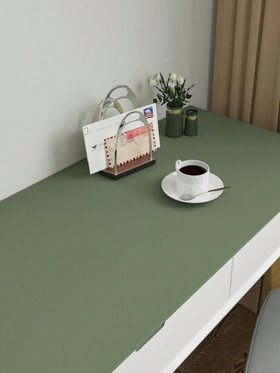 Roll Matte Groen Peel Stick Wallpaper Thickened Self Adhesive Sage Contact Paper Waterproof Removable Vinyl Textured Shelf Liner Cabinet Bedroom view 7