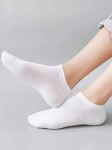 1/5/10/15/20/25/40 Pairs Solid Ankle Socks, Men Socks Soft & Lightweight All-Match Unisex Socks, For Gym - Multicolor - View 4