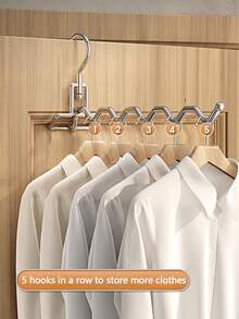 1pc Clothing Drying Rack, Stainless Steel Clothes Rack Wall Mounted, Foldable, Suitable For Balconies, Laundry Rooms, Bathrooms  Decorations   Autumn Decor Festival Decor Room Decor Home Decor Fall Decor Bedroom Decor - Silver - View 3