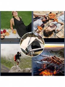 Carpa de campamento para 2 - 3 personas, carpa de campamento familiar impermeable, doble capa resistente a los rayos ultravioleta, 2 ventanas, 2 tiendas de campaña familiares inmediatas para acampar y caminar - Blanco - Ver 10