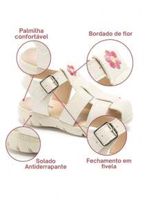 Kids Flat Sandals - Beige - View 3