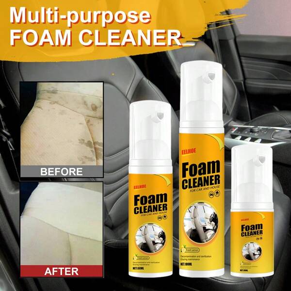 1pc Multifunctional Foam Cleaner, Leather Cleaning, Car Interior & Household Cleaning, Car Wash Accessories