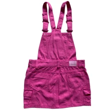 WOMEN'S SALOPET JARDINEER, YOUTH 10 TO 16 - 玫紅色 - 查看 2