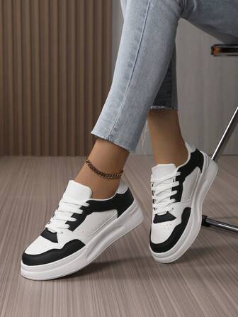 New Fashionable Outdoor Comfortable Couple's Lace-Up Casual Sports Sneakers