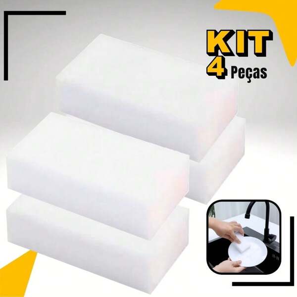 Kit Esponja Mágica Limpeza Profunda Remove Arranhões de Caneta Multiuso, Cozinha, Banheiro, Casa, Fornecedores Domésticos