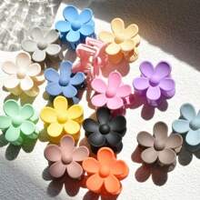 8pcs/Set Women's Small Neutral-Colored Flower Hair Claws Cute Casual - Multicolor - View 4
