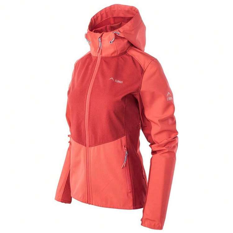 Elbrus Womens/Ladies Envisat Soft Shell Jacket (Ski Patrol/Hibiscus/Blue Bird) - Ski Patrol/Hibiscus/Blue Bird - View 3