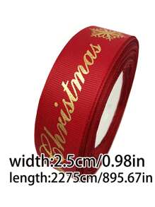 25 iarde/50 iarde Nastro natalizio dorato metallico, per confezione regalo, decorazione albero di Natale, decorazione per la casa, decorazioni natalizie, decorazioni per la stanza, decorazioni natalizie invernali, regali di Natale, decorazioni natalizie per la casa