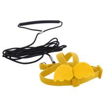 Cockatiel Parrot Bird Harness Adjustable Training Leash Design Anti-Bite Bird Nylon Rope With Cute Wings Adjustable Bird Harness Leash Parrot Flying Rope Straps Outdoor Training Traction Rope For Small Parrots