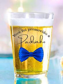 1 American Cup 190ml Personalized Glass Godfather Godmother Invitation Wedding Christening Creative Gift Grooms Water Resistant Juice Beer - 藍色 - 查看 1