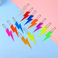 Reflective Ribbon Charm, Student Backpack Decor, Bicycle Reflector, Pentagram & Heart Shape - Multicolor - View 9