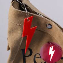 Reflective Ribbon Charm, Student Backpack Decor, Bicycle Reflector, Pentagram & Heart Shape - Multicolor - View 10