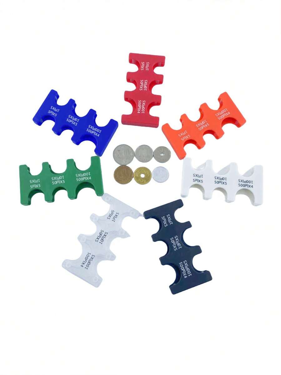 1 件装迷你便携式日本硬币夹，塑料钱夹，防丢失硬币收纳袋，紧凑型日元硬币钱包 - 彩色 - 查看 1