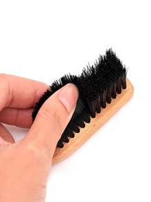 Cepillo para barba de peluquería para hombres, mango de madera, cepillo suave para limpieza del cabello, quita pelo roto, peine, cepillo para el cuello, herramientas de peluquería - Multicolor - Ver 5