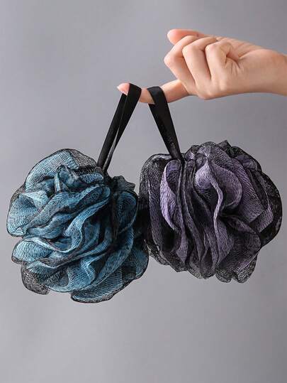 1/3/5 sztuk dla dorosłych rozmiar siatkowa gąbka pod prysznic piłka do kąpieli, miękka dwuwarstwowa złuszczająca pufa do kąpieli dla mężczyzn i kobiet akcesoria kąpielowe