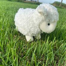 Plush Sheep Various Colors Soft Cute Bow 22 Cm - 白色 - 查看 2