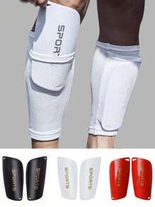 2 件装足球护腿板运动护胫板加厚双层插入式护脚板