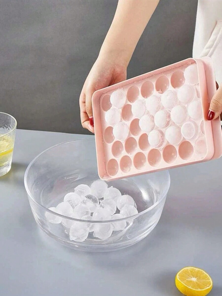 1pc PP Ice Mould, Creative Pink Ice Cube Making Machine Tray For