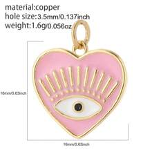 1 set comprendente 1 collana con ciondolo a forma di cuore con occhi blu malefici e 1 choker con stella d'oro, catena in acciaio inossidabile, regali di San Valentino