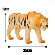 非洲动物老虎娃娃收藏玩具男孩女孩房间装饰 - 彩色 - 查看 2