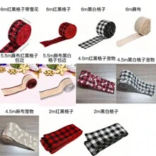 1 Rolls Christmas Snowflake Buffalo Plaid Ribbon Wired Edge Ribbon Black And Red Plaid Burlap Ribbon Christmas Check Burlap Ribbon For Christmas Wrapping Crafts Decoration (6 Yard X 1.58 Inch),Christmas - Multicolor - View 4