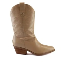 Bottero Women's Western Cowboy Boot 346301 - Beige - View 1