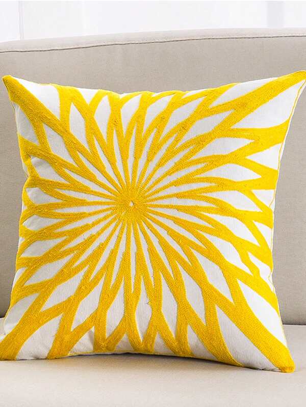 Luxury Embroidered Pillow Cover, Embroidered Decorative Sofa Cushion Cover