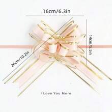 10pcs/1 Set Of Large Bows, Used For Gift Packaging, Suitable For Wedding Gift Baskets, Christmas Parties, Birthday Gift Bows Decoration