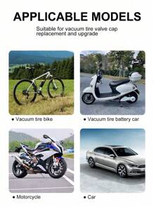 1入組便攜式汽車輪胎壓力表 - 黑色 - 查看 10