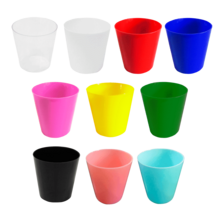 KIT 100 CUP 25 ML ACRYLIC BRIGADEIRO + 100 MINI SPOON - trắng - Xem 2