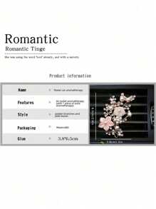 1pc Pearl Flower Car Air Vent Aromatic Diffuser (Comes With 2pcs Osmanthus Fragrance Sheets) - Pink - View 4