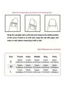 10 szt. ręcznie robionych akcesoriów do paznokci, w tym emaliowane bursztynowe elementy, ozdoby do paznokci francuskich, kwadratowe kryształy, paznokcie baletowe, samoprzylepne paznokcie, żelowe pilniki do paznokci, artykuły do paznokci - Wielokolorowe - Zobacz 5