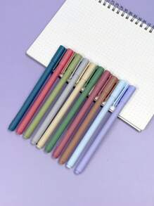 10pcs/Set Morandi Color Neutral Pen Set, Colored Water Pen, Simple And Quick-Drying Stationery For Students And Planners Back To School