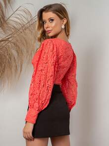 Women Tops - Coral Pink - View 2