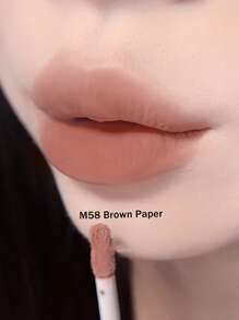 GIRLCULT Love Whisper 哑光唇釉 #M58 棕裸色 | 创新哑光转亮泽配方 | 丝绒般柔滑质地 | 3.8克（0.13盎司）唇膏，礼盒套装
