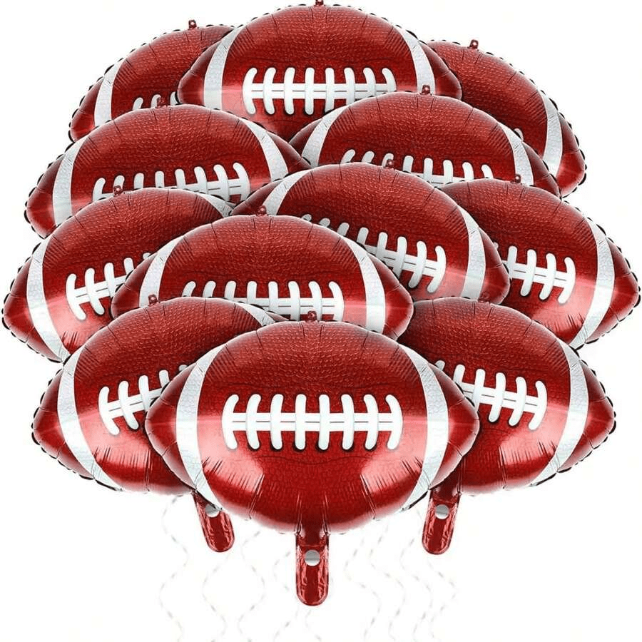 5 sztuk balonów w kształcie piłki do rugby, odpowiednie na imprezę o tematyce sportowej rugby, dekoracja ukończenia szkoły, świętowanie urodzin