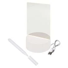 3D LED Writing Lamp Desk Lamp With Writing Pen - Blanco - Ver 3