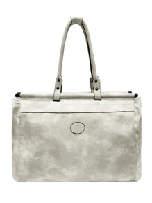 Bolsos de tote MILANO para mujer, de piel sintética, minimalista, de lujo discreto, elegante casual, de unicolor, de alta capacidad, para trabajo, viaje, citas, bolsas de deporte, con estilo retro vintage, de alta calidad y gran capacidad, 51cm* 24cm *32.5cm