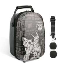 VR2 Hard Shell Carrying Case, Playstation VR2 Travel Storage Bag With Shoulder Strap, Fits PSVR2 Headset &Sense Controller Accessories, Gift For Lens Protector|Lens Cloth|Cable Management Strap - Black - View 1