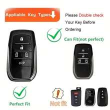 适用于多种车型的5键汽车钥匙遥控器保护套 - 單包 - 查看 4