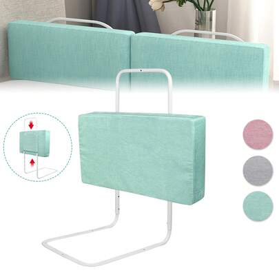 VA-Cerulean Łóżko z zabezpieczeniem przed upadkiem, 50cm/60cm szary/zielony/różowy Poręcz zabezpieczająca dla dzieci 5-otworowa regulacja wysokości poręczy łóżka dla małych dzieci, niemowląt i dzieci