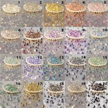 200/1000pcs 20 Colors Glass Seed Beads, Water Drop Shape, Jewelry Making Accessories For Bracelets Necklaces Rings, For French Embroidery
