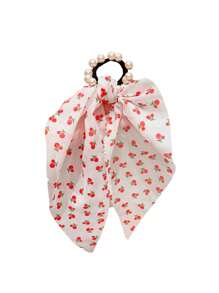 1 szt. Wysokiej jakości perłowa gumka do włosów z frędzlami, wysoka elastyczność, nadruk owocowy, różnorodne kształty, uroczy wiejski styl, do parku na świeżym powietrzu, na imprezę domową, na festiwale