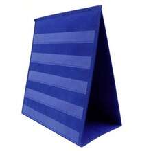 Desktop Pocket Chart, Tabletop Teaching Classroom Pocket Charts, Double Side And Self Standing Pocket Chart - Blue Color - View 3