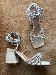 San Francisco Cord Sandal - Màu xanh nhạt - Xem 1